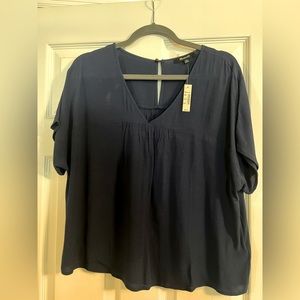 Madewell navy blouse